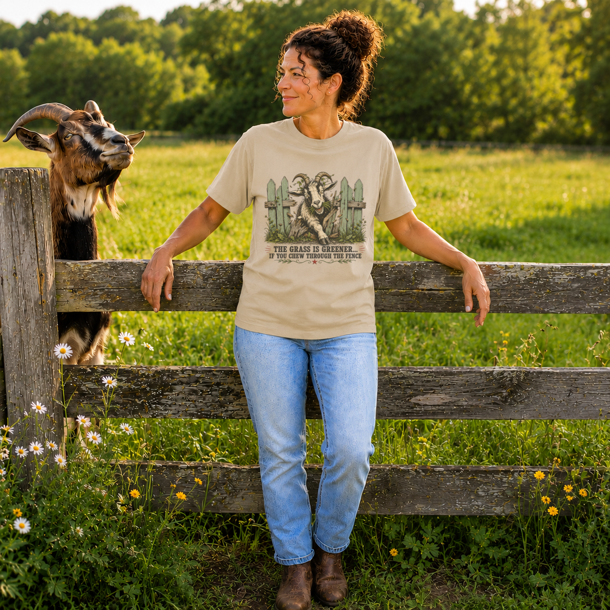 The Grass Is Greener If You Chew Through The Fence T-Shirt